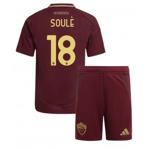 AS Roma Matias Soule #18 Dětské Domácí dres komplet 2024-25 Krátký Rukáv (+ trenýrky)